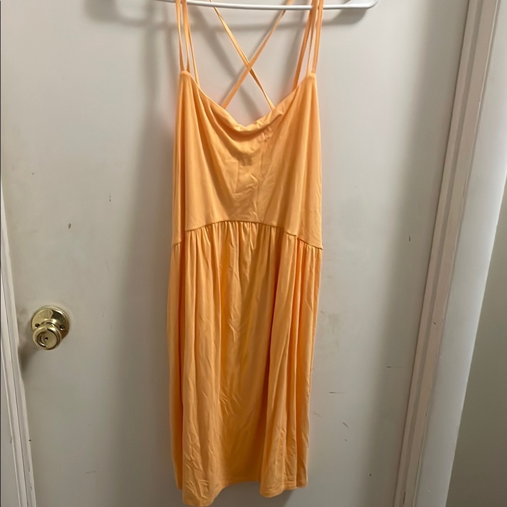 Peach Strappy Dress